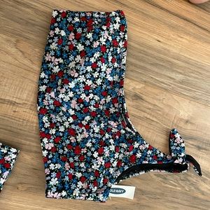 Old navy floral bikini one shoulder top